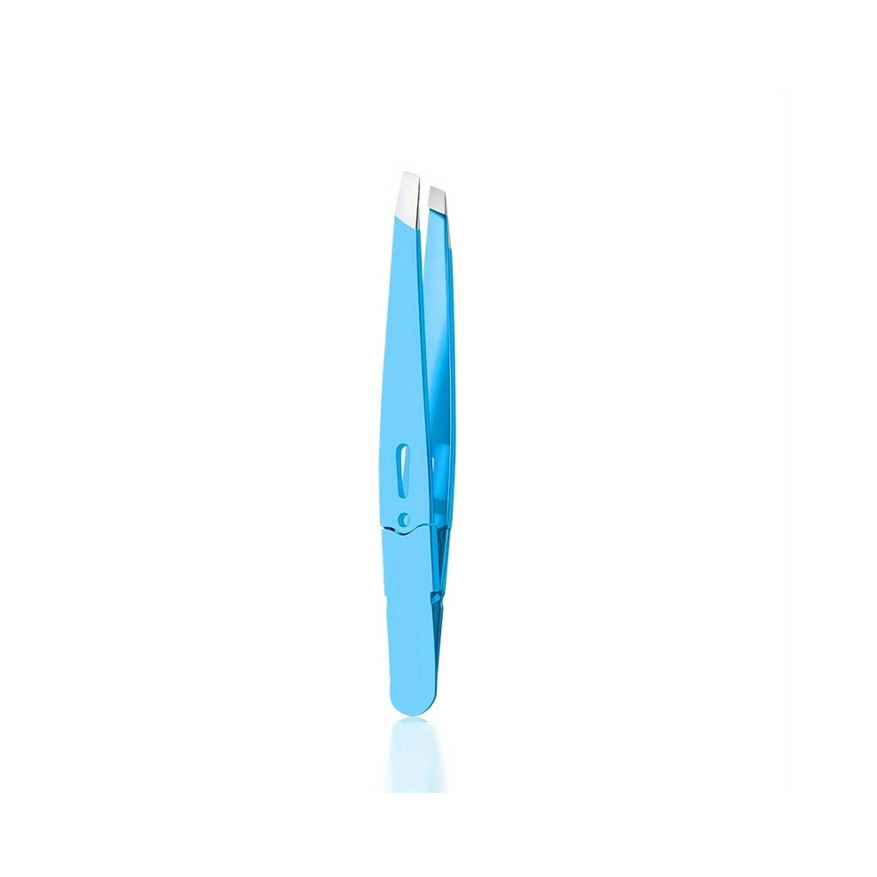 Stoyotu Stainless Steel Slanted Eye Brow Clips High-Quality Eyebrow Tweezer Colorful Hair Beauty Fine Hairs Puller Removal Makeup Tools