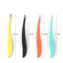 Hair Beard Removal Eyebrow Tweezers Eyelash Extension Tweezer 1/4pcs Banana Clip Hair Removal Clip Stainless Steel Eyebrow Clip