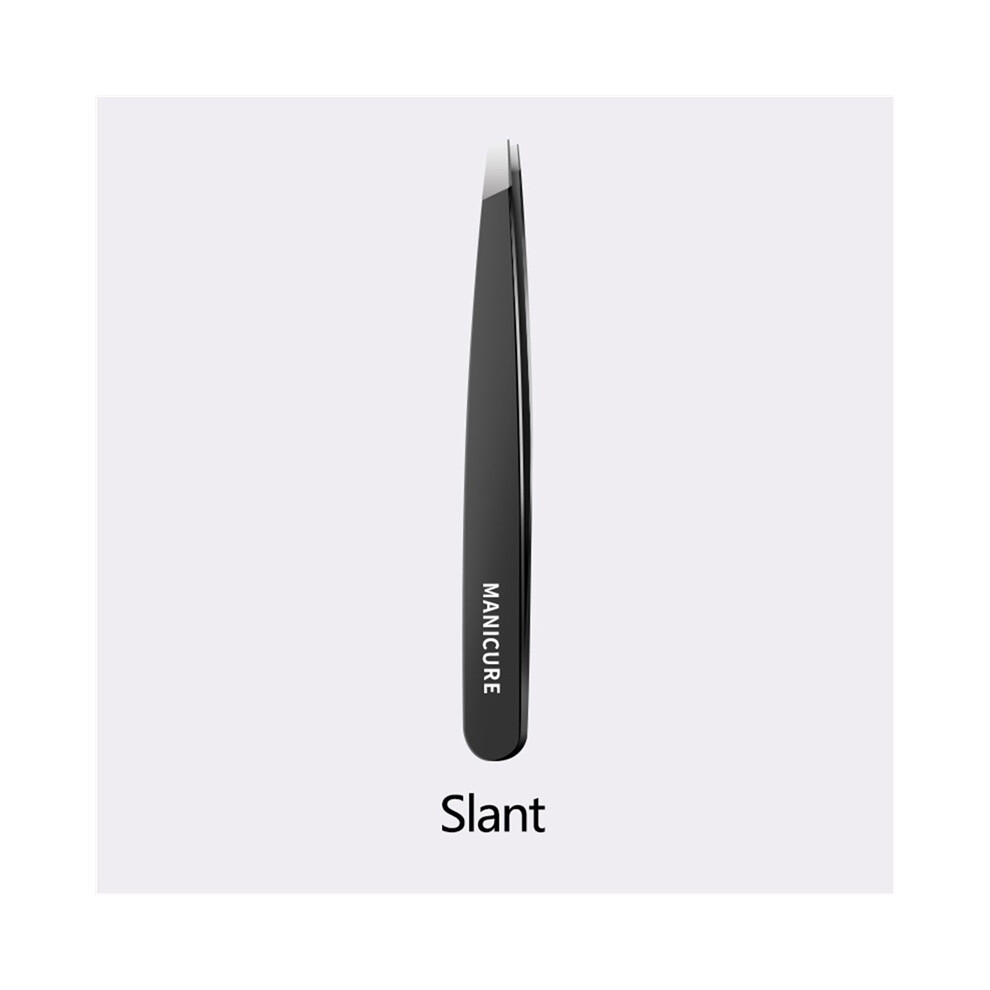 Stoyotu (Oblique) 1/4Pieces Professional Stainless Steel Tweezers For Eyebrows -Tweezers Set - Great Precision For Facial Hair, Splinter