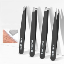(4pcs) 1/4Pieces Professional Stainless Steel Tweezers For Eyebrows -Tweezers Set - Great Precision For Facial Hair, Splinter