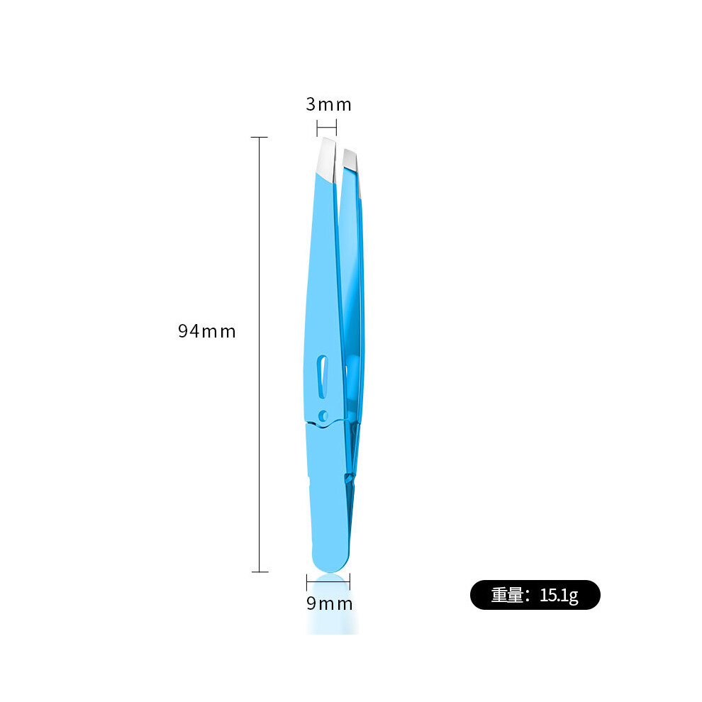 Stoyotu Colorful High-Quality Stainless Steel Eyebrow Tweezer Hair Beauty Fine Hairs Puller Slanted Eye Brow Clips Removal Makeup Tools