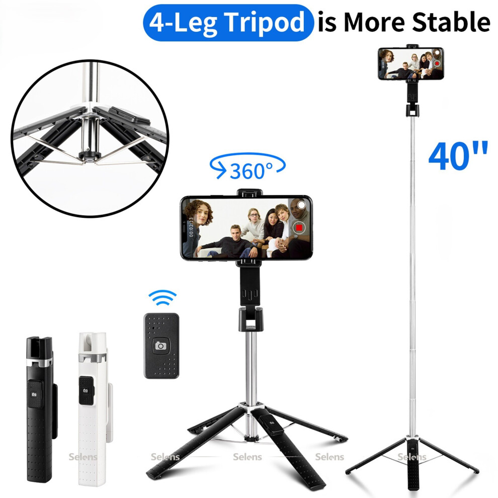 Universal Selfie Stick Bluetooth Remote Tripod Phone Holder Stand For Iphone Android 125554532675