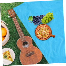 Picnic Mat Set 2pcs Oxford Waterproof Outdoor Mat Camping Cushion Sturdy and Easy to Carry Dark