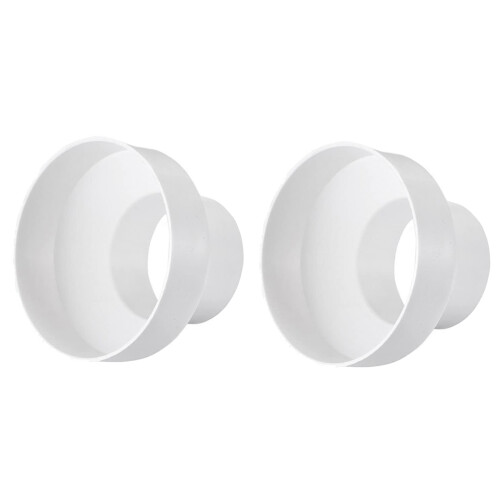 2X Ventilation Pipe Reducer Adapter Pipe Air Duct Adapter Pipe Connector for Inline Ventilation System(200-150mm)