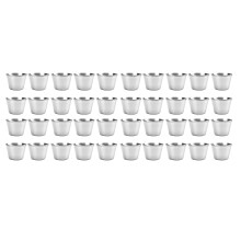 40x Tasses à Sauce en Acier Inoxydable, Tasse à Sauce à Tremper, Tasses à Condiments Individuelles