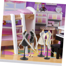 4 set di manichino femminile in miniatura, modello di stoffa, righello, bambola, modello di manichino
