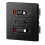 Universal  Socket with Charging  20W Fast Charge USB C Port PC Power Wall Panel, Charging Type C Outlet Black 2