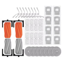 Pièces de Rechange pour Aspirateur Robot pour ROMO S / ROMO A / ROMO P : Brosse Principale, Filtre, Lingette de Nettoyage et Sac à Poussière