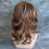 Women's Medium-Length Mixed Brown Wig with Short Curls, Straight or Side Bangs Option 4