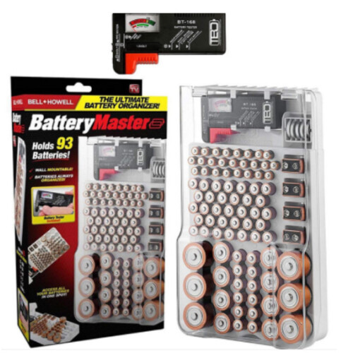 Battery Capacity Tester & Storage Box Organizer New Kit 2