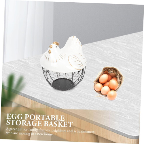 Metal Egg Storage Rack Decorative Egg Organizer Desktop Egg Storage Drawer Reliable Egg Holder for Kitchen 1