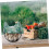 Egg Storage Basket with Ceramic Lid Straw Hen Basket Kitchen Egg Container Rack 2