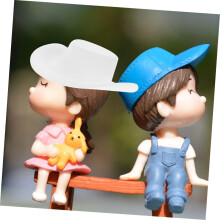 20 kpl Mini Cowboy Hattu Vaihdettavat nukkehatut Pienet Cowboy Decor Mini Asusteet Pienoismallit Nukkekodit Tarvikkeet Muovi