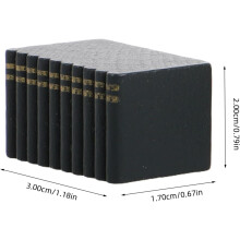 Libri in miniatura realistici per casa delle bambole, 6 pezzi, ornamento decorativo per mini scene.