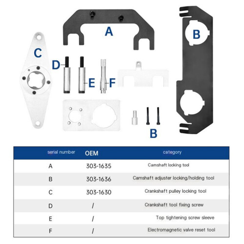 Engine Timing Tool Engine Chain Drive Timing Kit for  2.0T PT204 AJ200 2