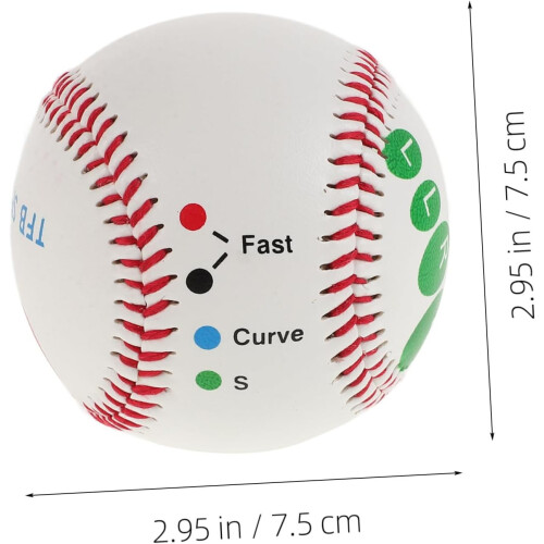 Softballs Training Ball Set 6pcs PU Baseballs for Safe Practice for Children Beginners 1