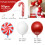 Neujahrs-Weihnachts-Ballon-Set, Festtagsdekoration, Form 3