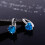 Orecchini a clip a forma di cuore con zirconi AAA, multicolore, alla moda. 3