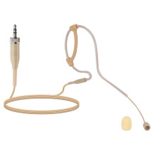 3,5 mm Nut Direktstecker Hautfarbener Kopfbügel-Einzelohrenmikrofon für Konferenzbüro/Unterricht, Tragbar