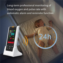 Handheld Rechargeable Oximeter, Pulse Rate Monitor, Ultra Long Battery Life, Suitable for Multiple Users
