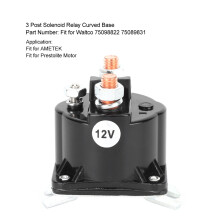 Relay Solenoid 3 Terminals Curved Base for Waltco