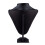Black jewelry holder medium chain necklace bust display PU Display showcase 3