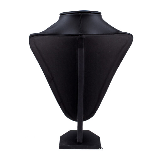 Black jewelry holder medium chain necklace bust display PU Display showcase 2