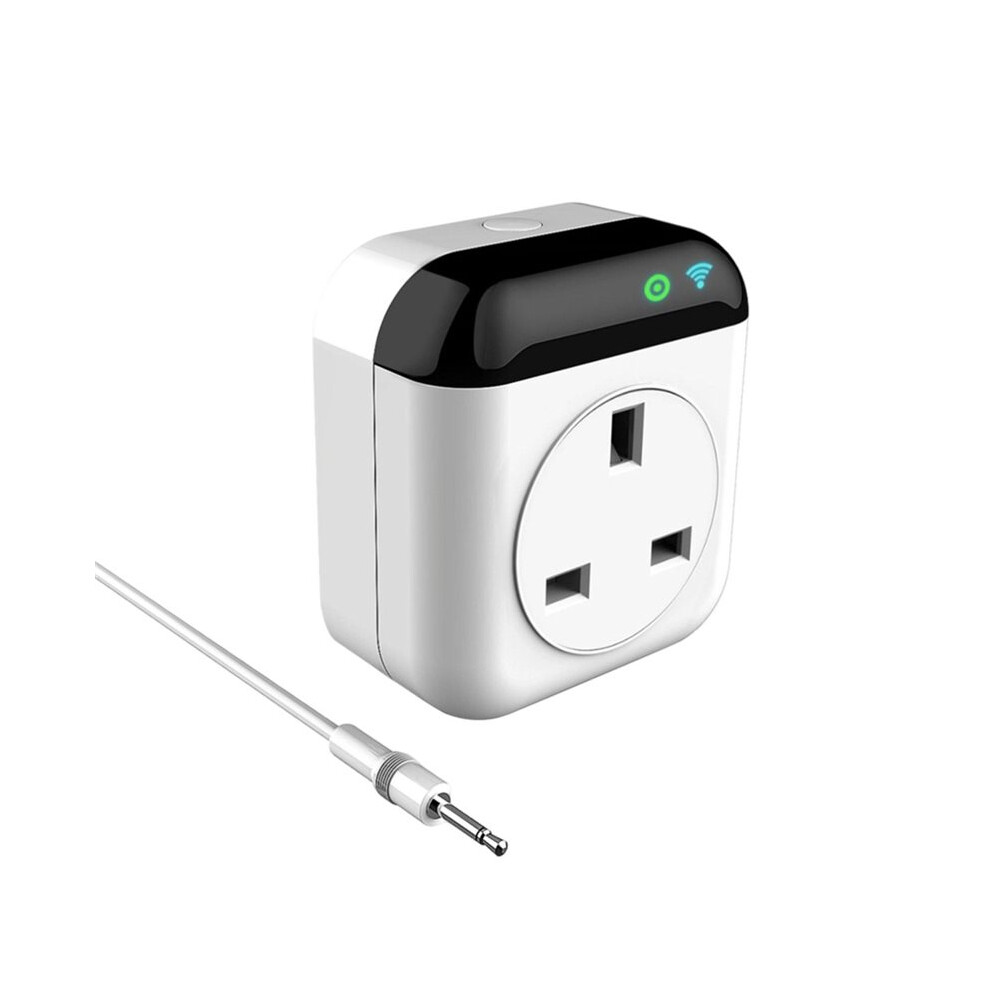 Plug Programmable Thermostat Wifi Temperature Controller Heating/Cooling Mode Support App/Voice Control Uk Plug White 4711551407069