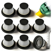 8er-Pack HEPA-Filter, Kompatibel mit Duck Akku-Staubsaugern, Waschbarer und Wiederverwendbarer Ersatzfilter für Duck Staubsauger