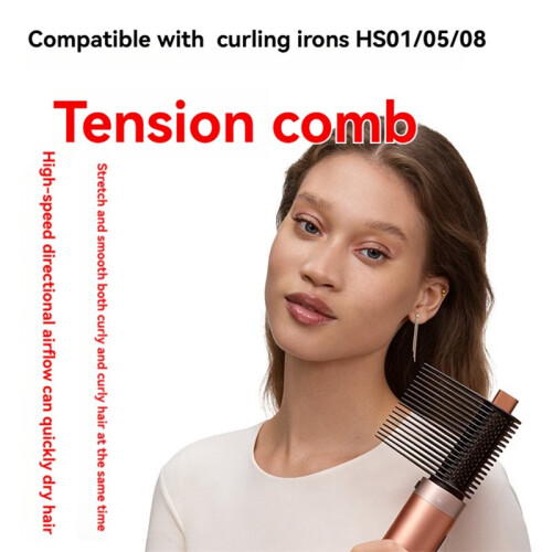 Diffuser Attachment+Tension Comb for  Airwrap HS01 HS05 HS08 for Fast Drying and Styling Wave Curly Thick Hair B 1