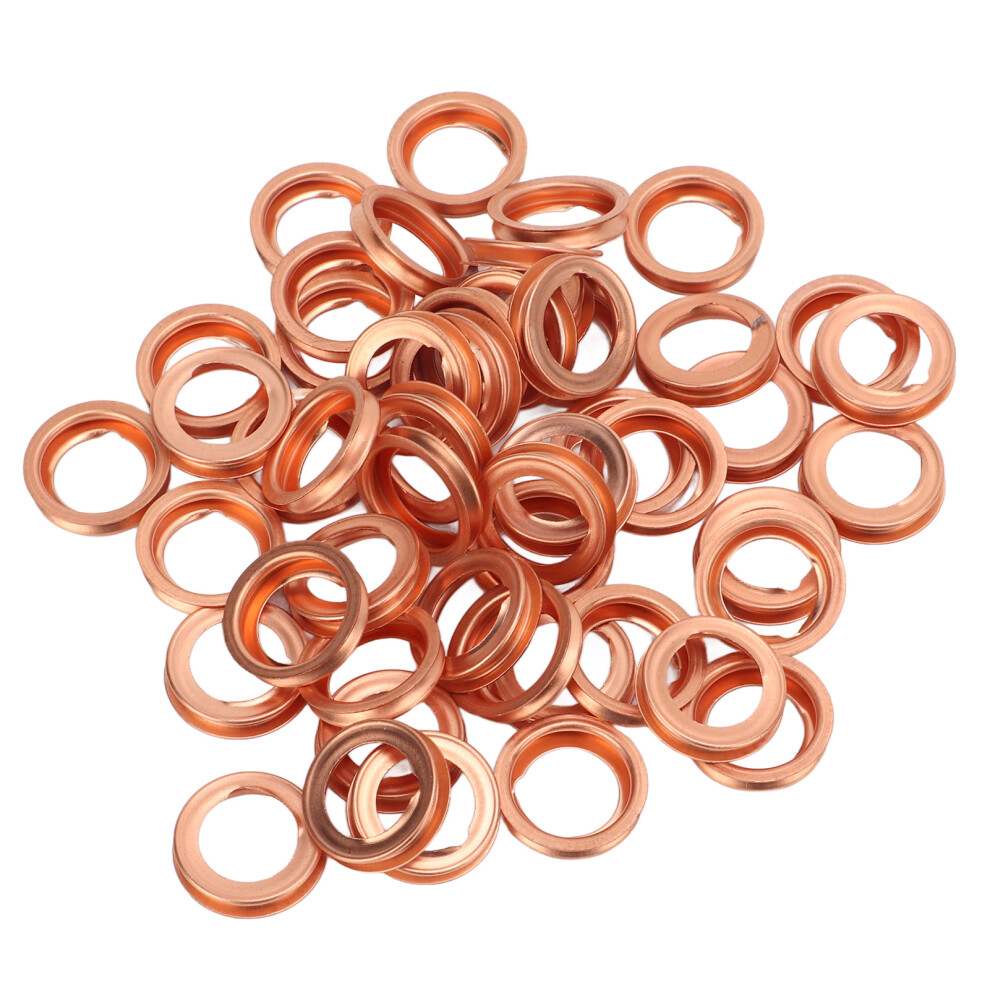 50Pc Copper Oil Drain Plug Gasket Set 7293282859647