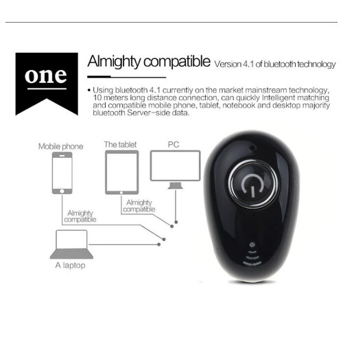 Single Ear  Headset Wireless in Visible Earbuds 5.0 Stereo for Music Running Relaxation(White) 2