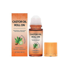 Castor Oil Care Roller Ball, Gentle Formula Deep Moisturizing Nourish Dry Skin Portable Skincare