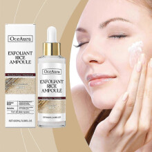 OceAura rice moisturizing exfoliating liquid, moisturizing and hydrating, gentle exfoliating and tender skin moisturizing liquid