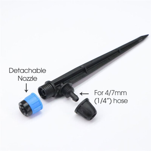 360 Degree Rotating Garden Sprinkler with Emitters for Efficient Irrigation 2