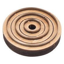 3 PCS Leather Circle Cutting Dies Set Base Dies for Crafts Inner Diameters are 29.5mm, 59mm, and 89mm Respectively