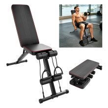 Adjustable Weight Bench, 440LBS Stable Strength Training Bench, Fast Folding Bench Utility Incline/Decline Gym Bench for Home Full Body Workout