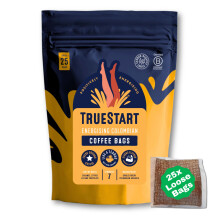 TrueStart Coffee Bags - Smooth Energising Colombian, Quick Steep, Individually Wrapped, 100% Colomb