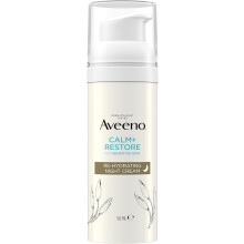 AVEENO Face CALM+RESTORE Re-Hydrating Night Cream (1 x 50ml), Fragrance-Free Face Care, Intensely N