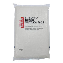 Yutaka - Standard Koshi Yutaka Rice, 5kg - Japanese-Style Short-Grain Rice - Soft, Slightly Sticky
