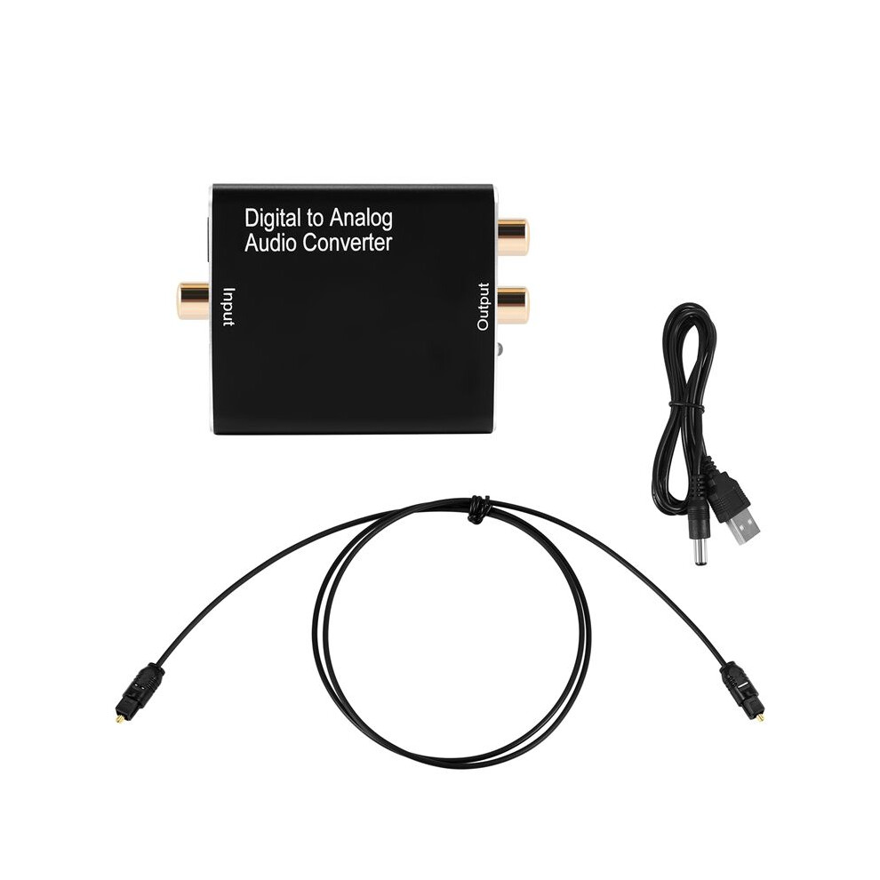 Digital To Analog Audio Converter,Dac Digital Spdif Optical To Analog L/R Rca & 3.5Mm Aux Stereo Audio Adapter 6031684827243