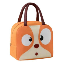 Kids Insulated Lunch Bag Cooler for Food and Drinks 22x14x19cm Aluminum Foil Inner Layer Orange XTO