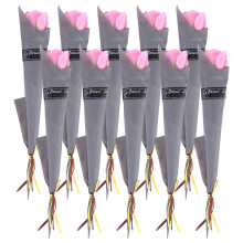 10 StüCk Single Rose Simulation Korean Rose Seifen Blume zu Dem Valentinstag Dekor Geschenk Seifen Rosen Einzelne KüNstliche Seifen Blume 2