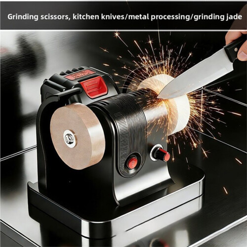 Double Grinding Wheel Sharpener Grinding Wheel Machine Household Grinding, Rust Removal & Polishing Tool Sharpener 1