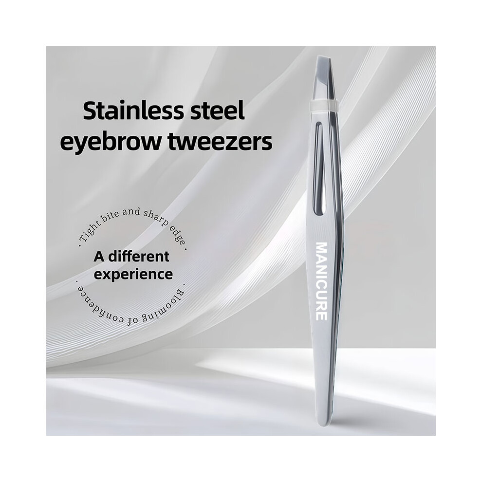 Stoyotu Gray (Gray) 1Pc Stainless Steel Precision Painless Eyebrow Tweezers For Eyebrow Tweezers Shaping Trimming And Beard Care Tool Festival Gift