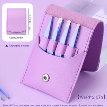 4pcs Stainless Steel Eyebrow Tweezers Purple Set, Makeup Tools for Eyelash Extension, Eyebrow Shaping, Beard Hair Removal