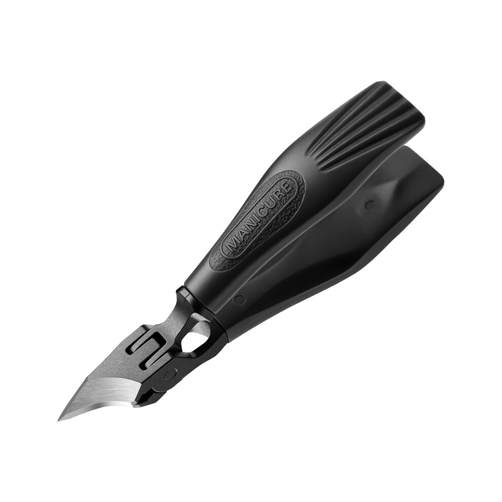 Stoyotu (Black) Toenail Clippers For Seniors Thick Toenails, Upgrade Angled Head Large Toe Nail Clippers For Men With Wide Jaw Opening