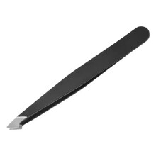(knife) 1/4pcs Black Tweezer Set, High Precision Stainless Steel Eyebrow Tweezers for Facial Hair, Growing Hair and Splinter Remover Kit