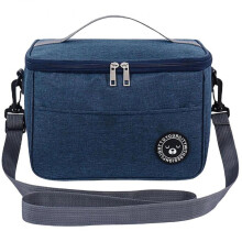 Edibazzar Insulated Thermal Cooler Bag Polyester 12L Capacity Blue for Grocery Shopping Overnight