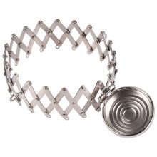 Round Finish Bags Hardware Purse Frame Parts Pen Bag Clutch Frame Clasp Coin Cylinder Purse Accessories(Silver)
